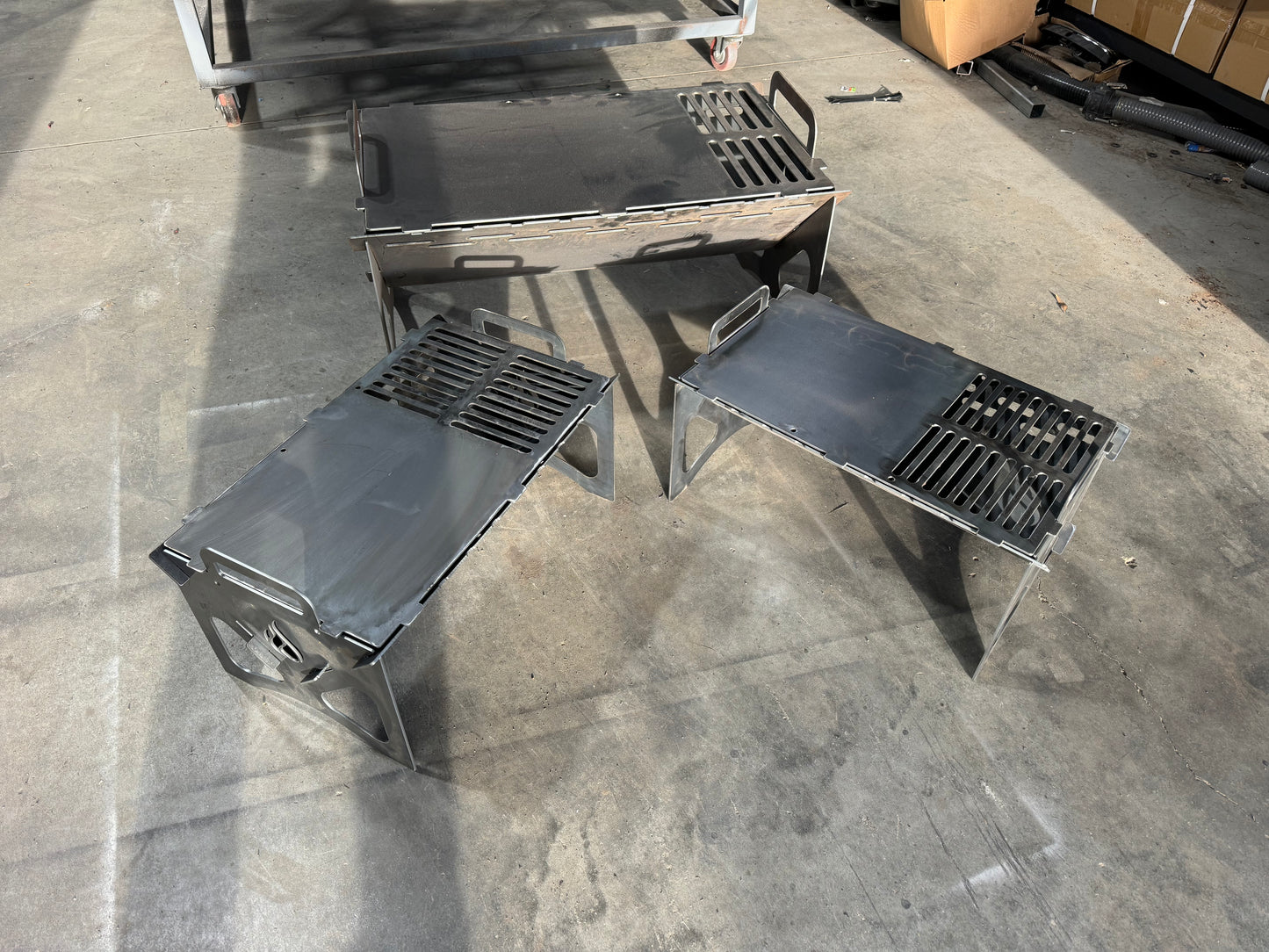 Slot together fire pits