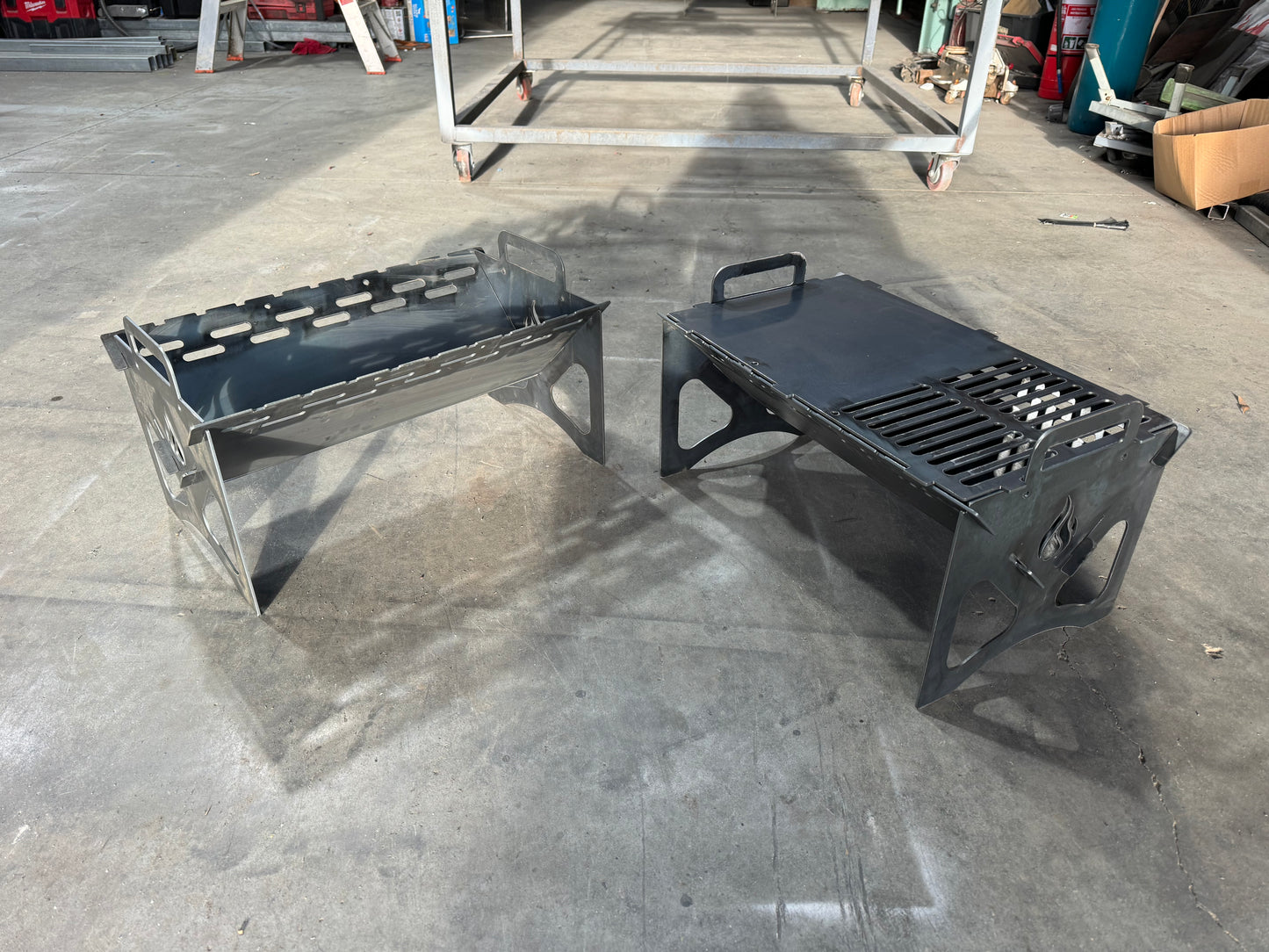 Slot together fire pits