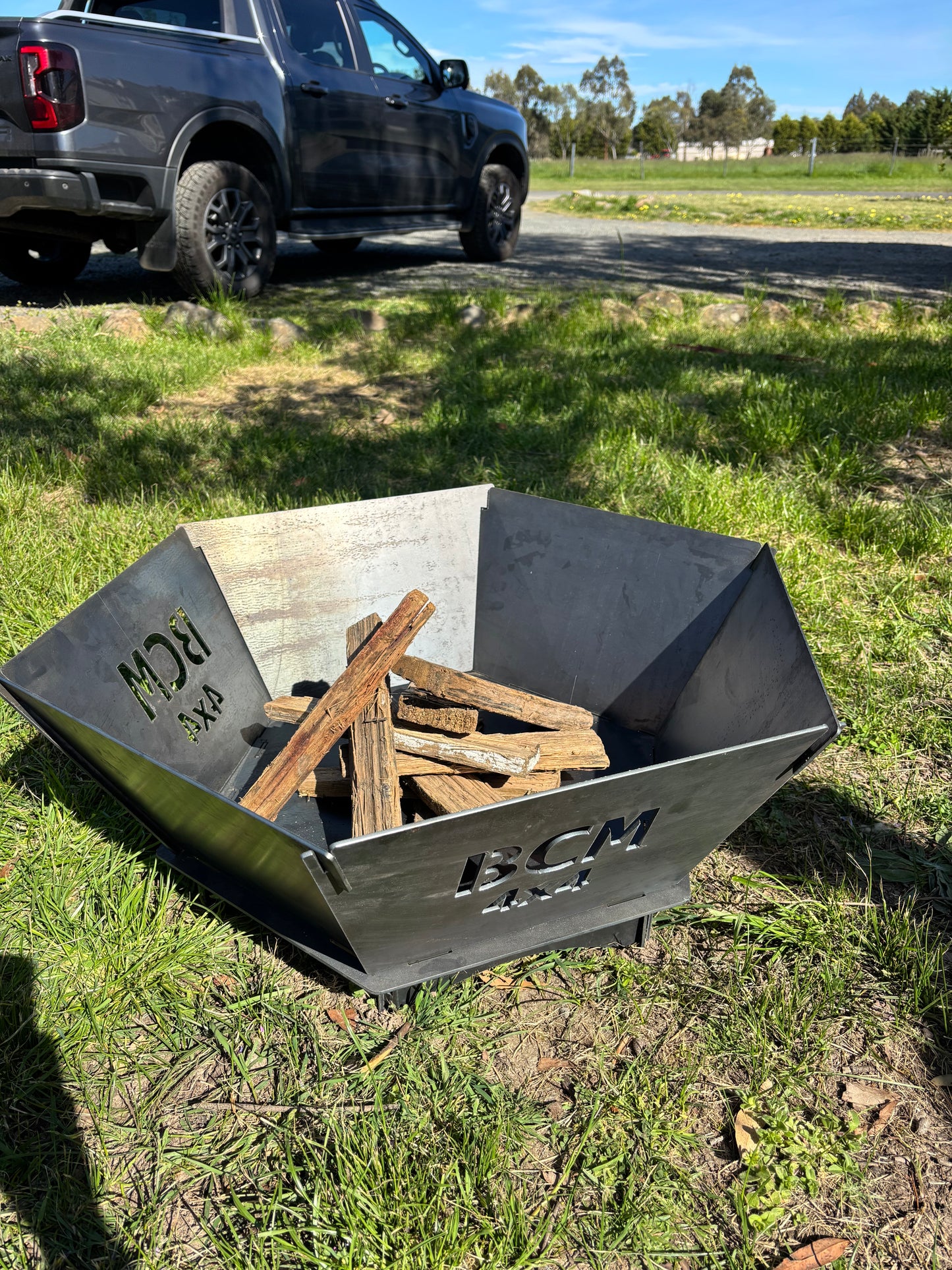 Hexagon fire pit